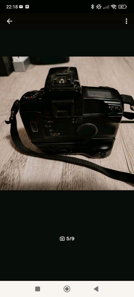 Canon EOS 5 analog Spiegelreflexkamera in Haale