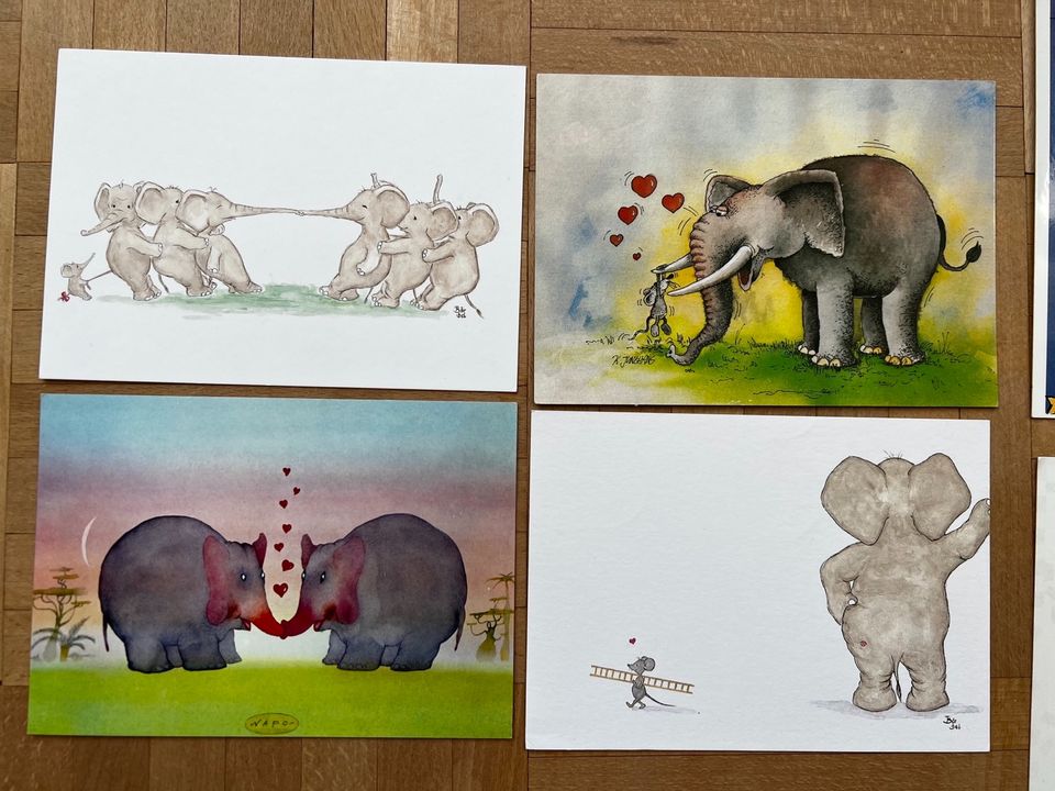 Hochwertige Postkarten Set Konvolut NEU Top Zustand Elefant in Berlin