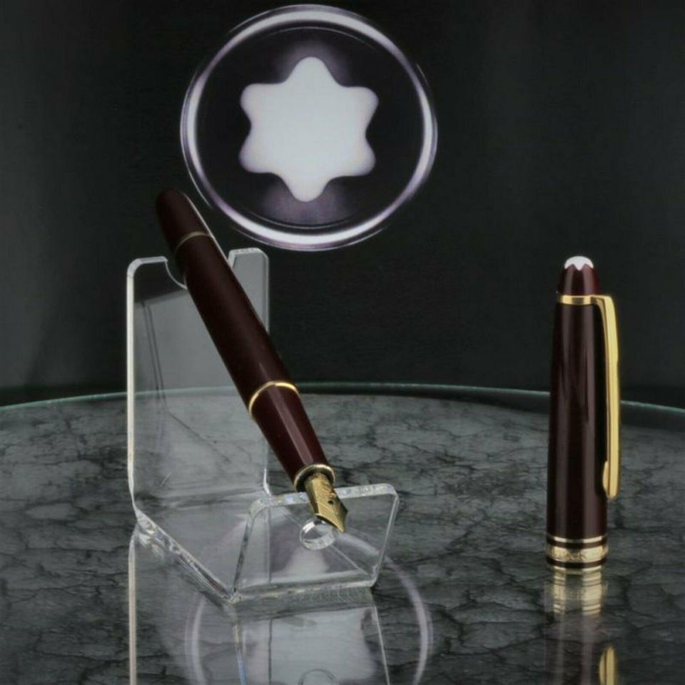 Montblanc Bordeaux 4810 Meisterstuck 144 Füller poliert Zertifikat Neuw. Füllfederhalter Geschenk Weihnachten Wunschgravur Sammler Top Versand Händler DHL Echt in Igel