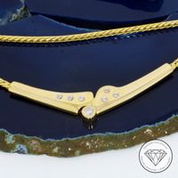 Wert 2.550,- Brillant Collier 585 / 14 Karat Gold 172951 xxyy Hannover - Mitte Vorschau