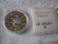 10 Jahre EURO, Münze 40mm, 10 ANS YEARS JAHRE Zertifikat Rheinland-Pfalz - Birkenheide Vorschau