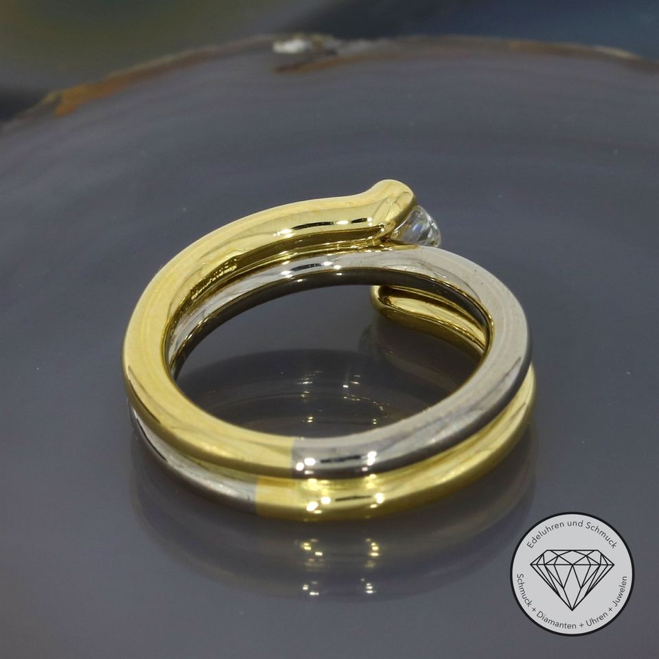 M*194438 Wert 4.360,- Solitär Brillant 0,50 ct Ring 750 Gold XXYY in Essen