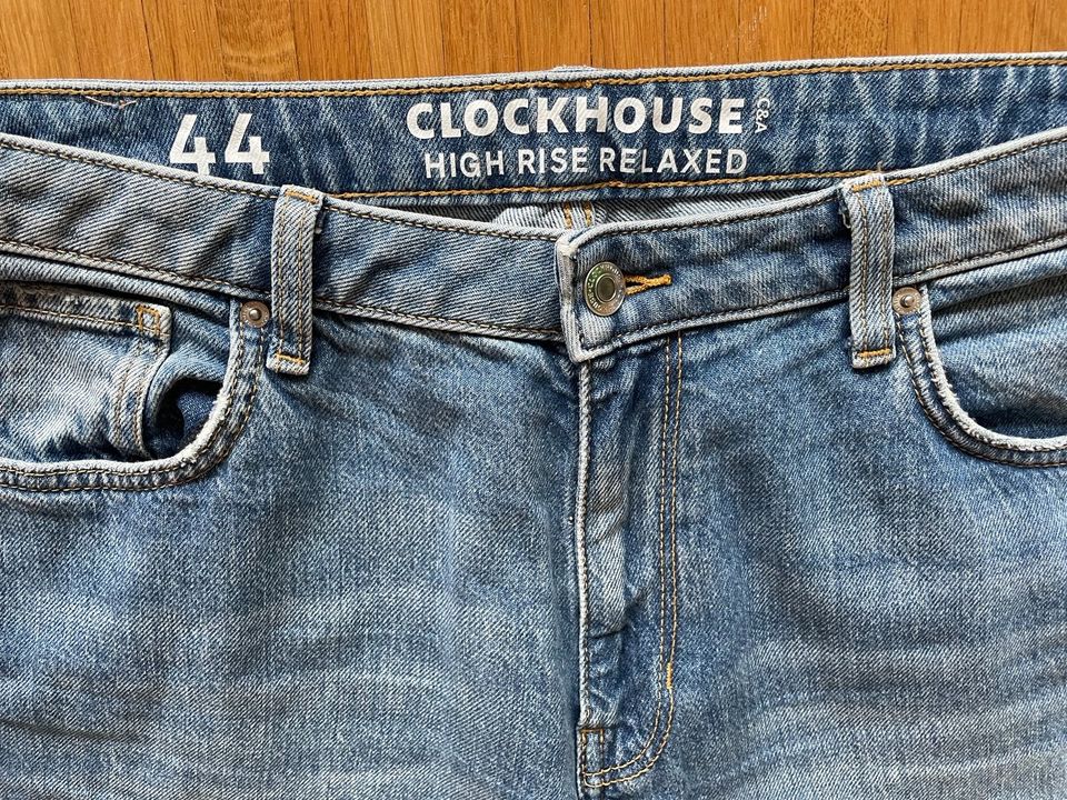 C&A Clockhause Relaxed Gr.44 99%Cotton Blau in Walldorf