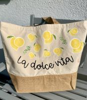 Jute Tasche XL / Strandtasche/ Einkaufstasche „La dolce vita“ Bayern - Vöhringen Vorschau