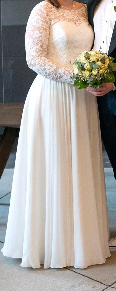 Hochzeitskleid, Größe 42/44, langes Kleid, Standesamt Kleid in Koblenz