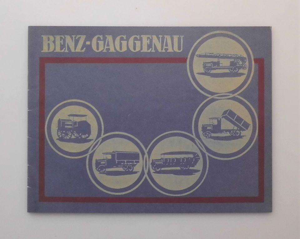 Original Benz-Gaggenau 1921 Prospekt  - Nachdruck von 1998 in Alfeld (Leine)