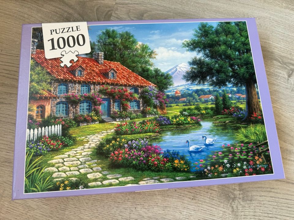 Puzzle 1000 Teile Beautiful Cottage in Allmendingen