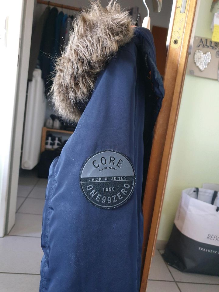 Jack & Jones Winterjacke/Parka Gr.M Dunkelblau für Jugendliche in Sulzburg