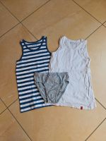 2 Unterhemden Tchibo 134 140 blau weiss Junge Mädchen Tank Top BW Bayern - Gräfendorf Vorschau