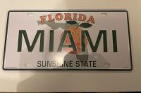 Miami Florida Blechschild Nummernschild Kennzeichen Schild Nordrhein-Westfalen - Remscheid Vorschau