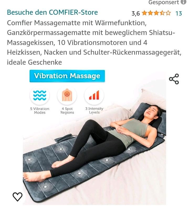 Massagematte mit Wärme in Luckenwalde