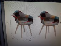 Home Deco Factory Stühle Set, 2 Sessel Beech Mehrfarbig/NEU Bayern - Lam Vorschau