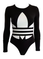 Damen Body Schwarz / Weiß adidas mit großem Logo GR:S Leipzig - Holzhausen Vorschau