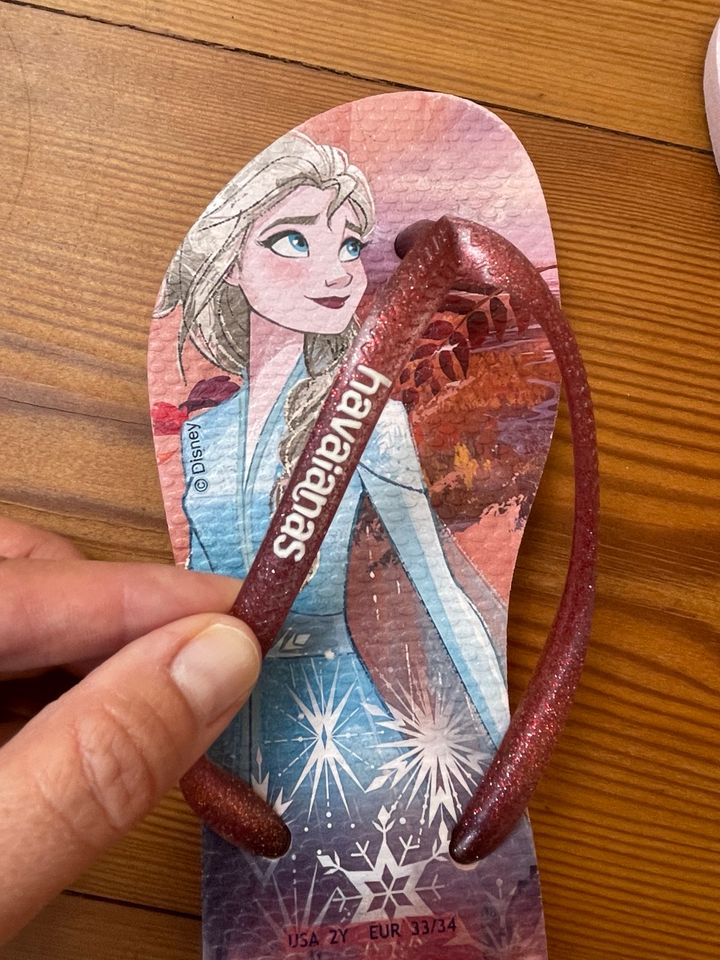 HAVAIANAS Flip Flops SLIM *Die Eiskönigin* rosa Gr. 31 /32 in München