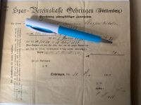 Historisches Dokument aus dem Jahr 1892 Straubing Bayern - Cham Vorschau