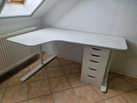 Ikea Schreibtisch mit Schubladenelement Thüringen - Gotha Vorschau