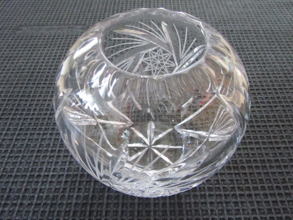 JR / Bleikristall, Vase, rund, ca. 12,0 cm in Stamsried