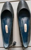 Pumps, Leder Schlangenprägung blau 6,5 Wandsbek - Hamburg Wellingsbüttel Vorschau