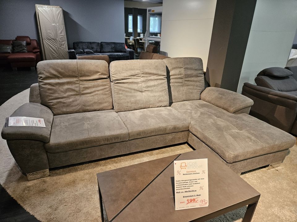 NEU Wohnlandschaft Couch Sofa 3x Sitztiefenverstellung Federkern in Bocholt