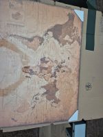 Weltkarte in braun Tönen, ca 60x80 cm NEU/eingepackt Niedersachsen - Schortens Vorschau