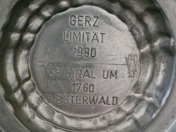 Sammlerkrug Gerz Limität 1990, Original um 1760 in Ulm