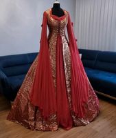 Abendkleid Henna Kleid Rot Gold Nordrhein-Westfalen - Alsdorf Vorschau