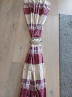 Vorhang Seitenschal bordeaux beige mit Klemme Bayern - Königsmoos Vorschau