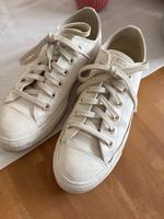 Converse low Plateau All Star 39 weiß Leder gold Niedersachsen - Auetal Vorschau