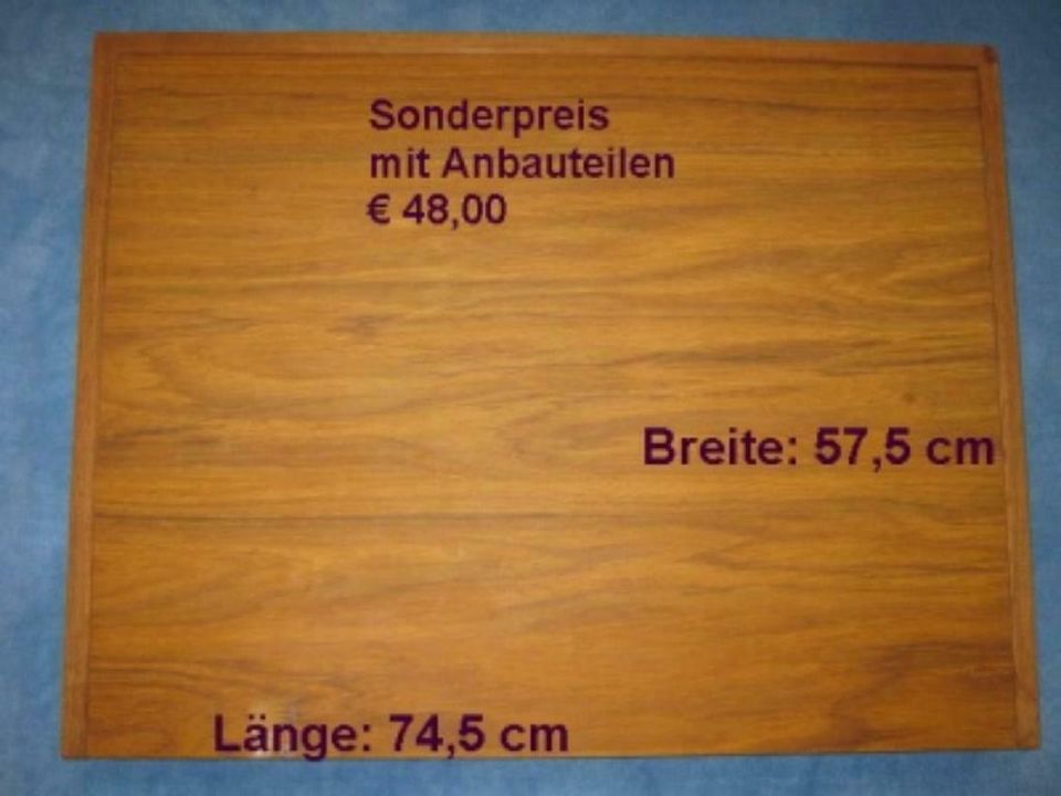 Tischplatte mit Anbauteilen in Gieboldehausen