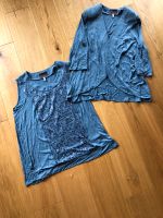 Sempre piu Chalou Twin-Set Top Jacke Gr. 40 M wNEU blau Viskose Baden-Württemberg - Karlsruhe Vorschau