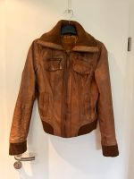 Braune Lederjacke M von Stradivarius cognacfarben, echtes Leder Nordrhein-Westfalen - Solingen Vorschau