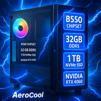 Gaming PC AMD RYZEN 5 5600X, RTX 4060, 32GB-3200 DDR4, 1TB NVME Niedersachsen - Wilhelmshaven Vorschau