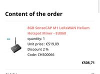 8GB SenseCAP M1 LoRaWAN Helium Hotspot Miner - EU868 Baden-Württemberg - Schönaich Vorschau