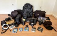 Nikon Komplettpaket mit Kamera, 6 Objektiven und vielem mehr Nordrhein-Westfalen - Steinhagen Vorschau