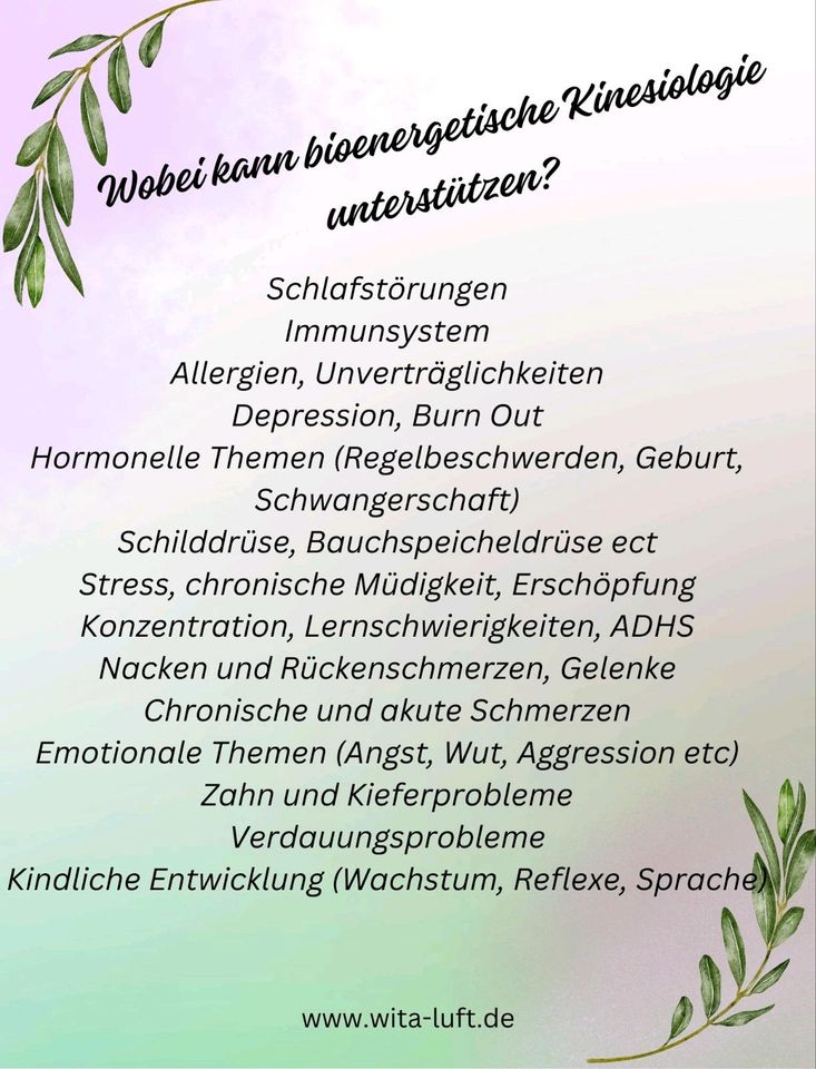 Bioenergetische Kinesiologie in Mehring