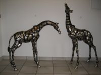 Zwei eindrucksvolle Giraffen-Skulpturen, Bronze Baden-Württemberg - Karlsruhe Vorschau