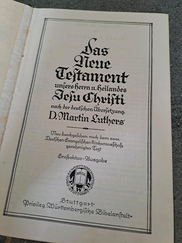 Das neue Testament 1929 - schöner Zustand in Wehringen