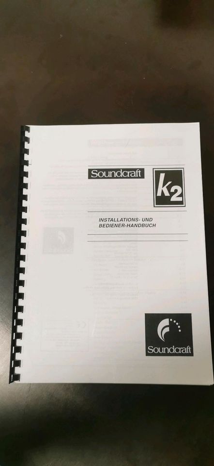 Mischpult Soundcraft K2 32-8-2 inkl Dockhouse Case in Gundelfingen a. d. Donau