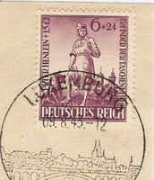 Briefstück Deutsches Reich 819 Peter Henlein Erfinder Taschenuhr Nordrhein-Westfalen - Kamen Vorschau