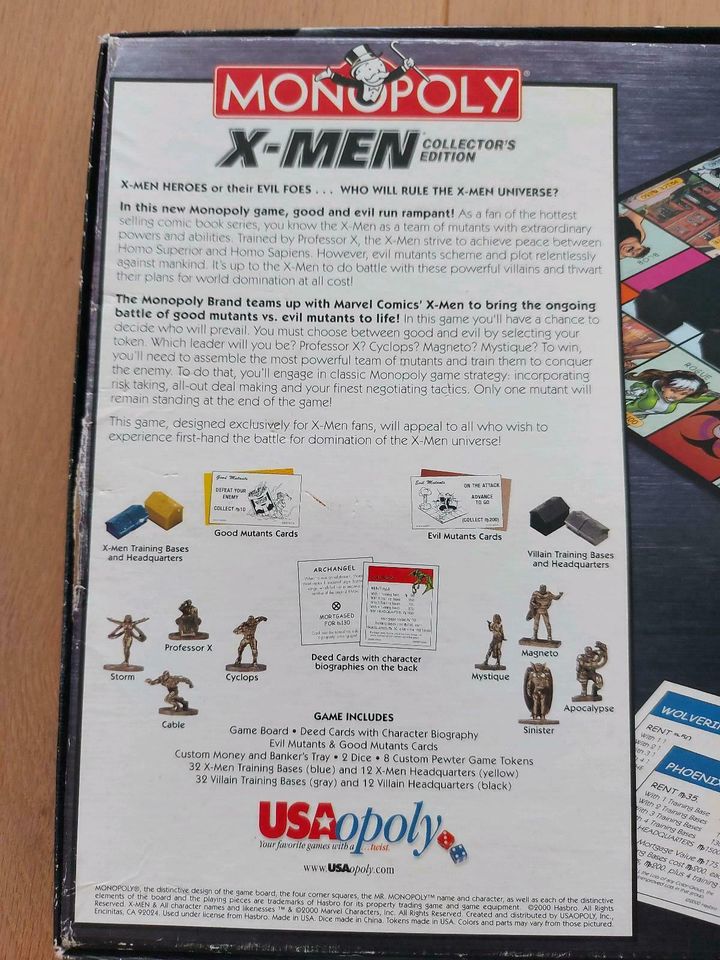 Monopoly X-Men animated series Collectors Edition Marvel Komplett in Bruckmühl