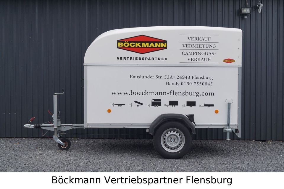 Anhänger Mieten Vermietung Leihen Böckmann KT 2513 Koffer 1350KG in Flensburg