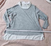 Pullover  grau mit Bluse gr 50 52 Häfen - Bremerhaven Vorschau