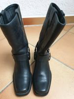 Neuwertige Bikerstiefel Gr 36 Echtleder Rheinland-Pfalz - Haßloch Vorschau