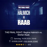 Stefan Raab vs Regina Halmich: The final fight (3 Tickets) Berlin - Neukölln Vorschau