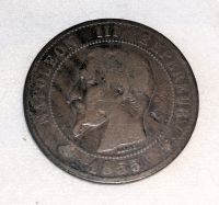 Napoleon III 1855-W Dix Centimes Bronzemünze Hessen - Darmstadt Vorschau