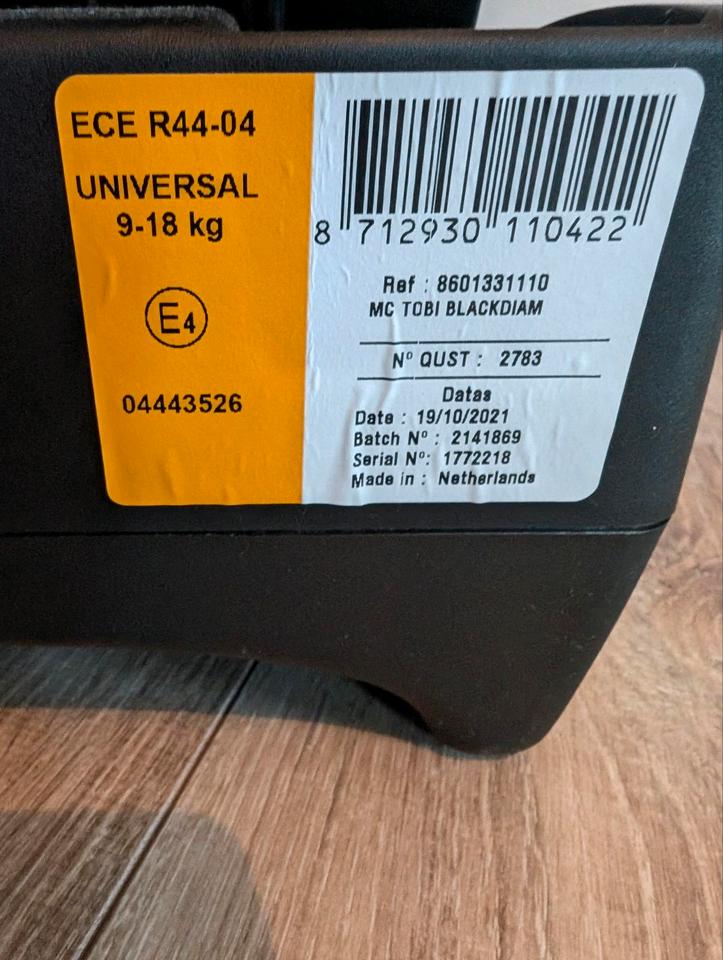 Maxi Cosi Kindersitz  9-18 kg wie neu da sehr wenig benutzt in Höxter