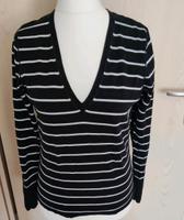 Esprit Langarm T-Shirt leichter Pullover M schwarz weiß gestreift Berlin - Kladow Vorschau