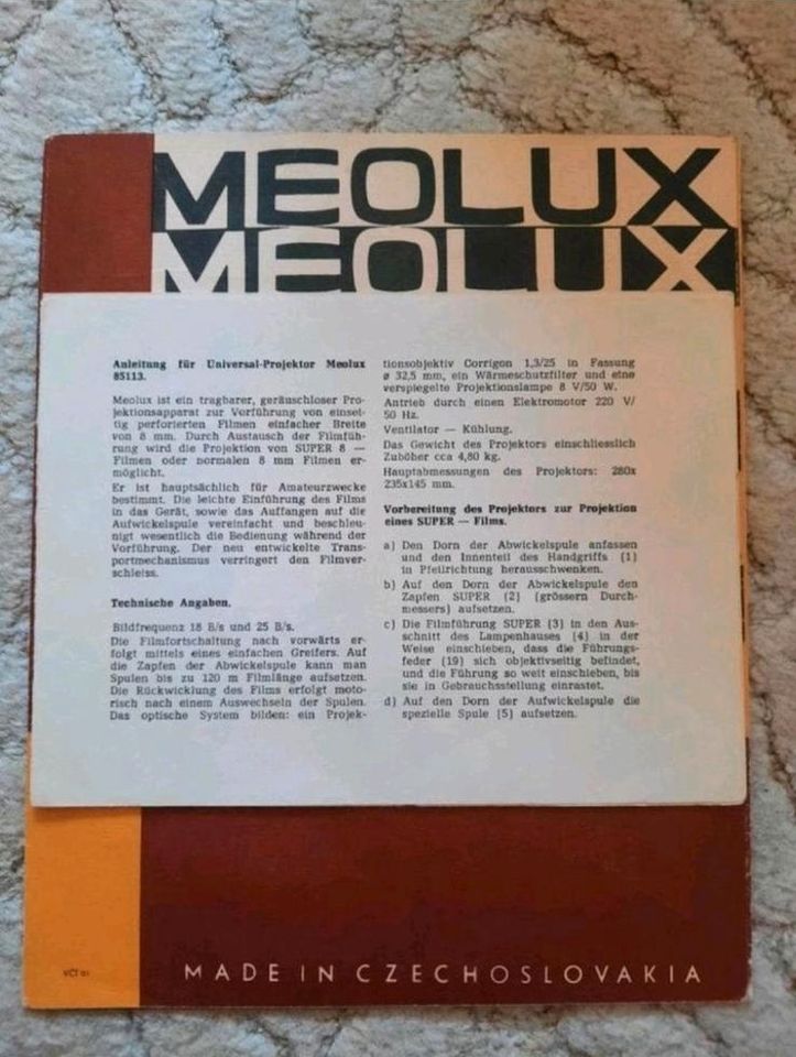 Schmalfilm Projektor Meolux meopta in Dresden