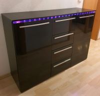 Sideboard schwarz Hochglanz mit LED Beleuchtung Baden-Württemberg - Eriskirch Vorschau