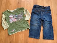 NEUw H&M Kombi Gr 86 süßes LA-Shirt mit Katzen & Jeans, Winter Düsseldorf - Pempelfort Vorschau